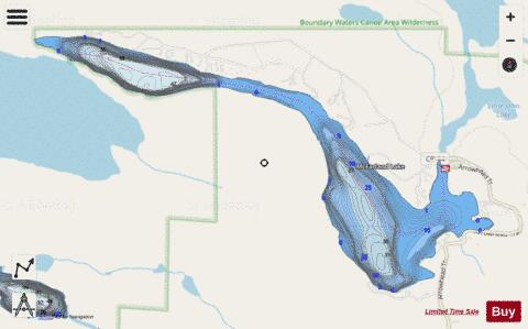 McFarland depth contour Map - i-Boating App - Streets