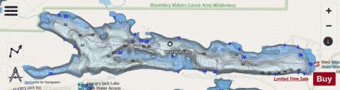 Bearskin depth contour Map - i-Boating App - Streets