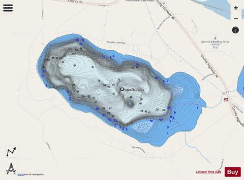 Benedict depth contour Map - i-Boating App - Streets