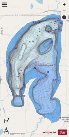 Plantagenet depth contour Map - i-Boating App - Streets