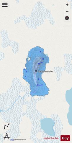 Hendrickson depth contour Map - i-Boating App - Streets