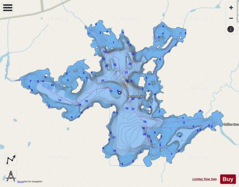 Perent depth contour Map - i-Boating App - Streets