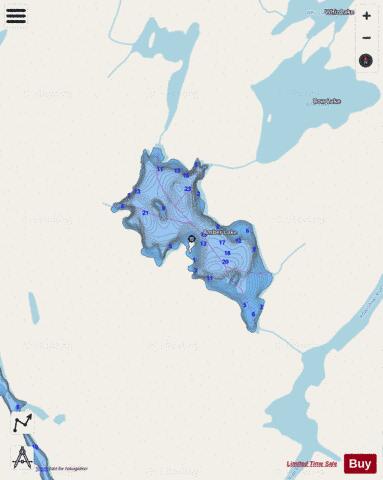 Amber depth contour Map - i-Boating App - Streets