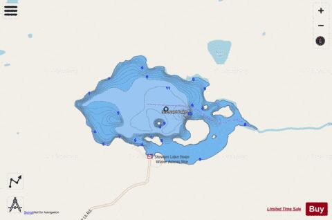 Stewart depth contour Map - i-Boating App - Streets