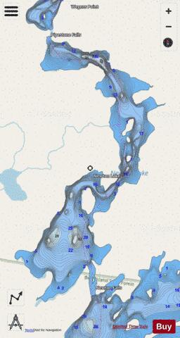 Newton depth contour Map - i-Boating App - Streets
