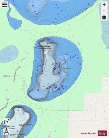 Annie Battle depth contour Map - i-Boating App - Streets