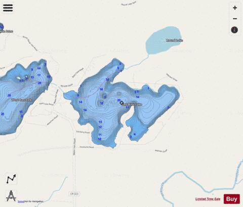 Schubert depth contour Map - i-Boating App - Streets