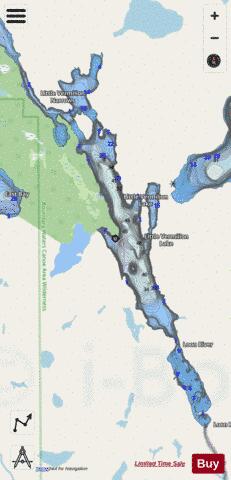 Little Vermilion depth contour Map - i-Boating App - Streets