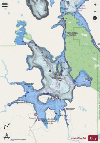 Crane depth contour Map - i-Boating App - Streets