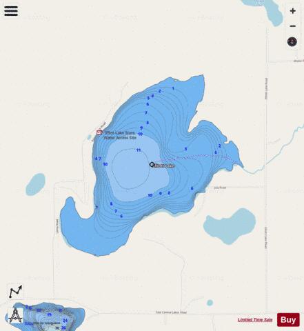 Elliot depth contour Map - i-Boating App - Streets