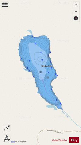 Marion depth contour Map - i-Boating App - Streets