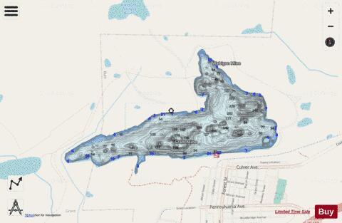 Iron Chief Complex depth contour Map - i-Boating App - Streets