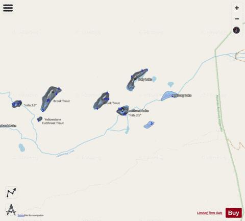 Smethurst Lake (Hellroaring Lake #10 depth contour Map - i-Boating App - Streets