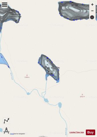 Shelf Lake depth contour Map - i-Boating App - Streets