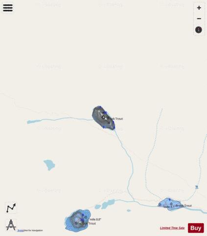 September Morn Lake depth contour Map - i-Boating App - Streets