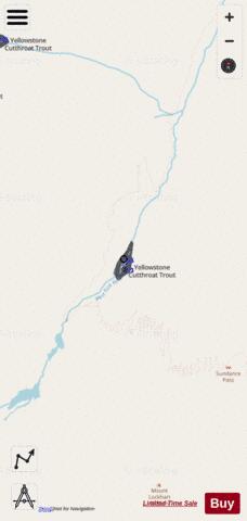 Sundance Lake depth contour Map - i-Boating App - Streets