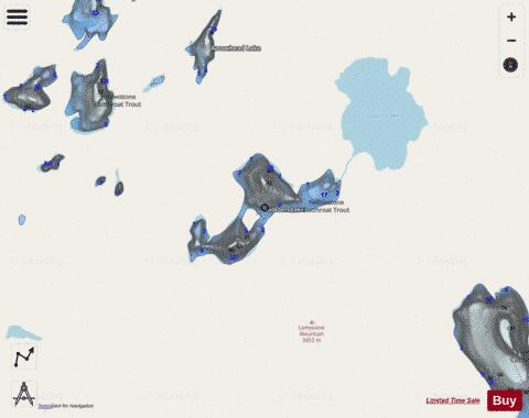 Golden Lake depth contour Map - i-Boating App - Streets