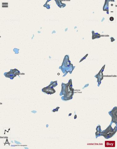 Cloverleaf Lake #216 depth contour Map - i-Boating App - Streets