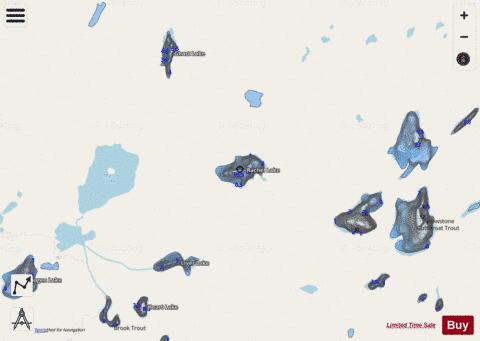 Rachel Lake (Wall Lake) depth contour Map - i-Boating App - Streets