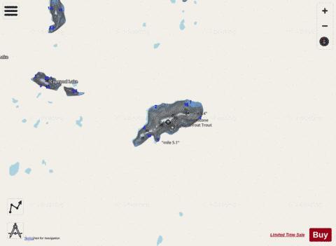 Flat Rock Lake depth contour Map - i-Boating App - Streets