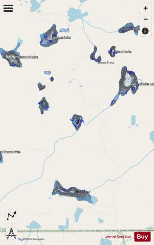 Heidi Lake depth contour Map - i-Boating App - Streets