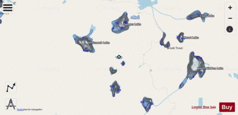 Robin Lake depth contour Map - i-Boating App - Streets