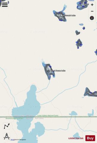 Burnt Bacon Lake depth contour Map - i-Boating App - Streets