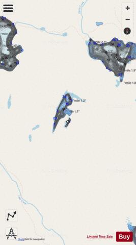 Estelle Lake depth contour Map - i-Boating App - Streets