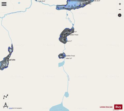 Scat Lake depth contour Map - i-Boating App - Streets