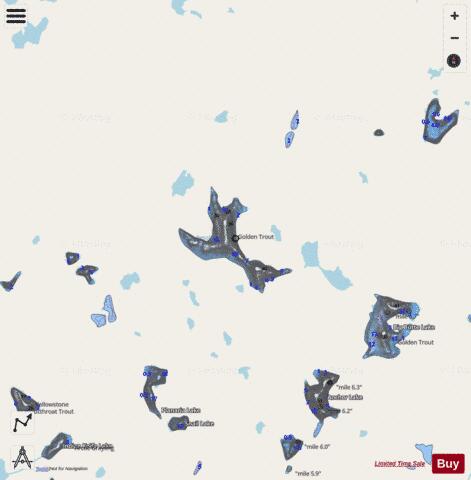 Desolation Lake depth contour Map - i-Boating App - Streets