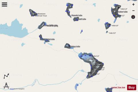 Shrimp Lake depth contour Map - i-Boating App - Streets