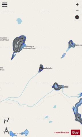 Cradle Lake depth contour Map - i-Boating App - Streets