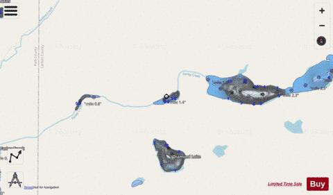 Farley Creek Lake #2 depth contour Map - i-Boating App - Streets