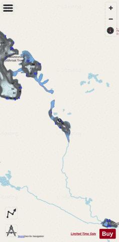 Billy Lake depth contour Map - i-Boating App - Streets