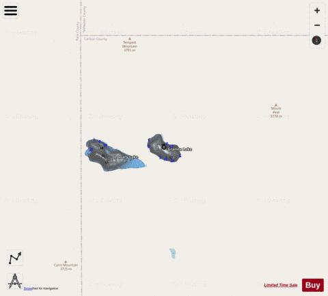 Granite Lake depth contour Map - i-Boating App - Streets