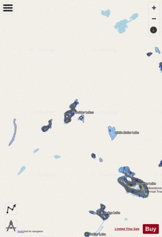 Boulder Lakes depth contour Map - i-Boating App - Streets