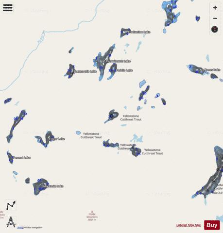 Stash Lake depth contour Map - i-Boating App - Streets