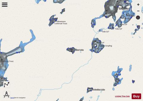 Shelter Lake depth contour Map - i-Boating App - Streets