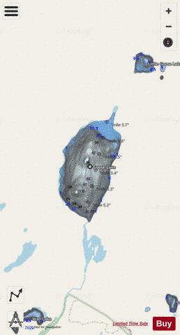 Goose Lake depth contour Map - i-Boating App - Streets