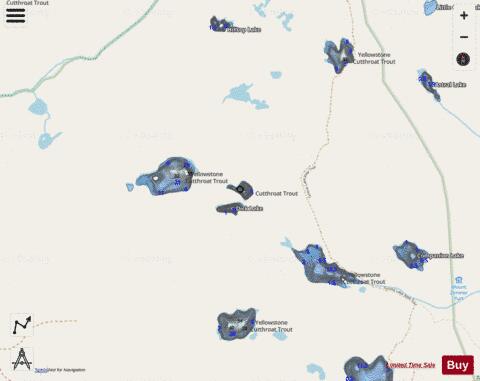 Bob Lake depth contour Map - i-Boating App - Streets