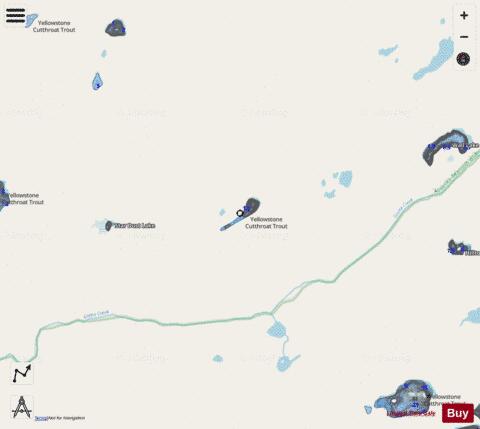 Panhandle Lake depth contour Map - i-Boating App - Streets