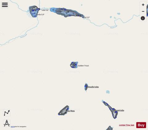 Dryad Lake depth contour Map - i-Boating App - Streets