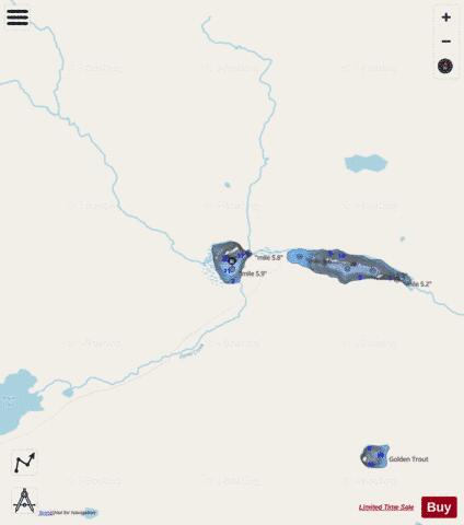 Lake Surrender depth contour Map - i-Boating App - Streets