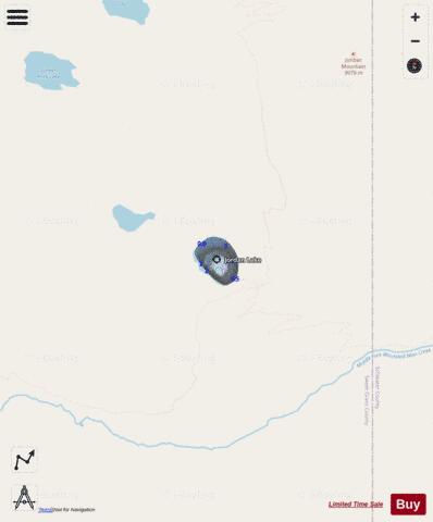 Jordan Lake depth contour Map - i-Boating App - Streets