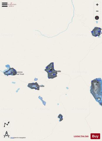 Owl Lake depth contour Map - i-Boating App - Streets