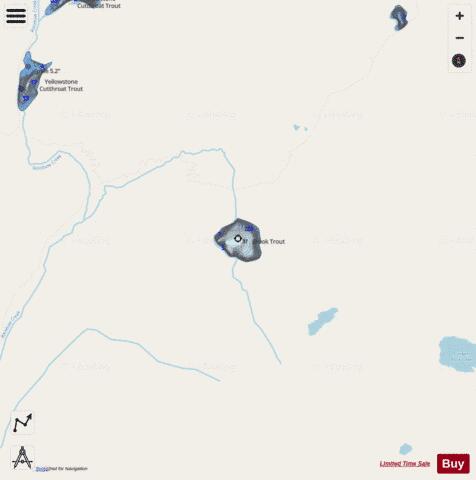 Fish Lake depth contour Map - i-Boating App - Streets