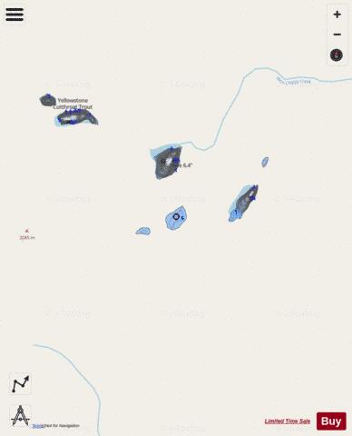 Weasel Lake #49 depth contour Map - i-Boating App - Streets