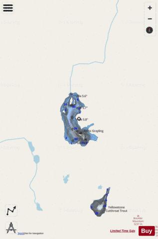 Kaufman Lake (Falls Creek Lake) depth contour Map - i-Boating App - Streets
