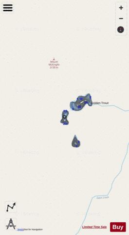 Upper Mcknight Lake depth contour Map - i-Boating App - Streets
