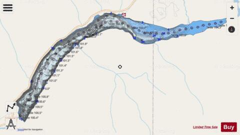 Quake Lake depth contour Map - i-Boating App - Streets